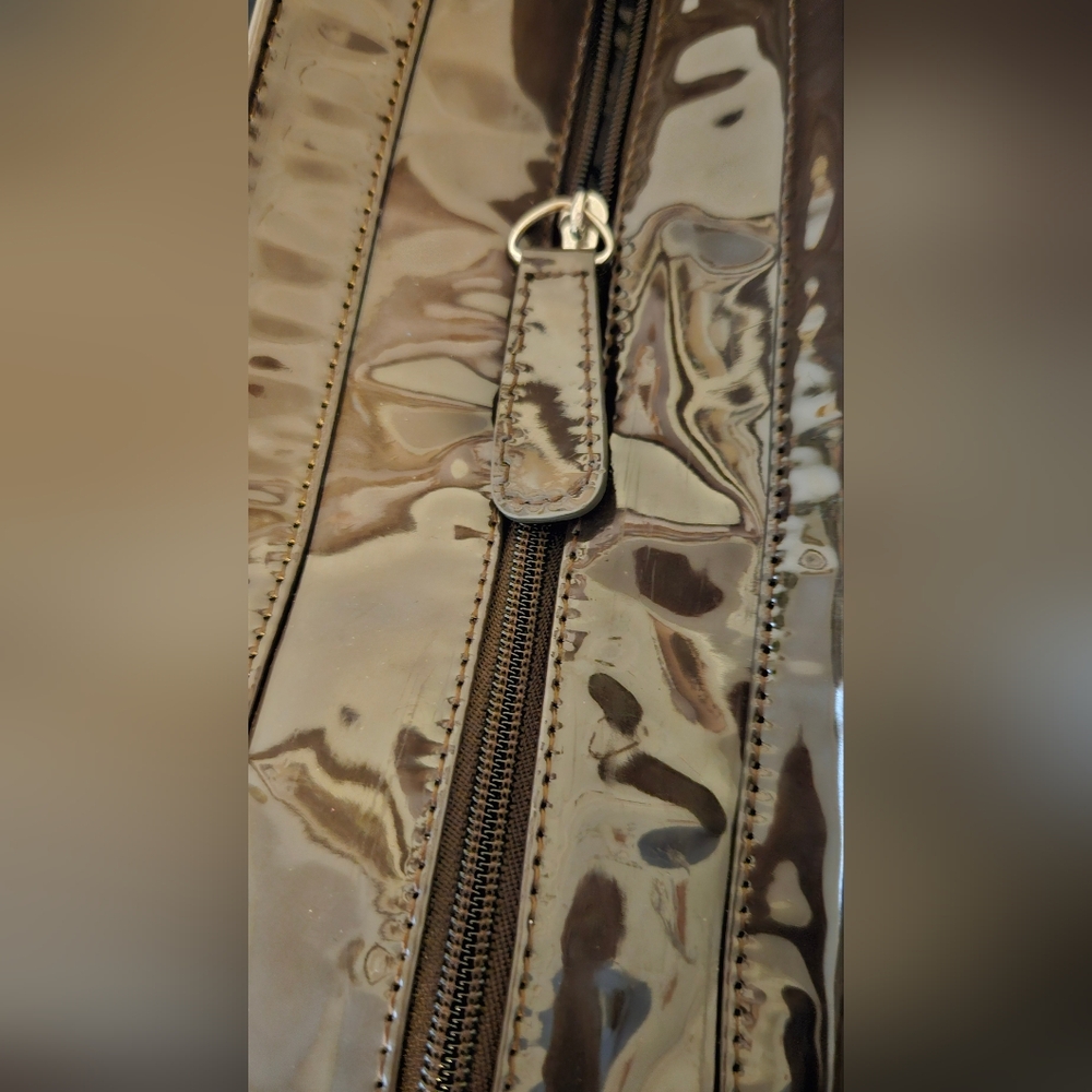 Guess Brown Signature Shoulder Tote Bag - Picture 15 of 15